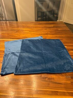 Soft Plush Throw Pillow Covers Royal Navy